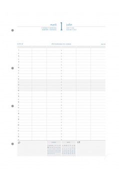 Oplaadorganizer Exacompta EXATIME 29 - 1 dag per pagina