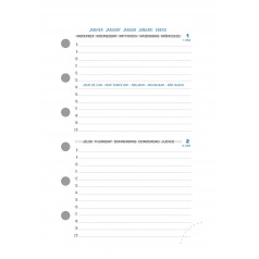 Exacompta agendavulling voor organiser EXATIME 14 - 2 dagen per pagina Exacompta agendavulling voor organiser EXATIME 14 - 2 dagen per pagina