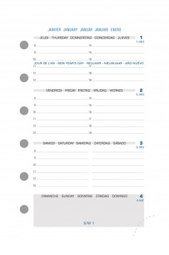 Recharge organiser Exacompta EXATIME 14 - 1 semaine sur 2 pages