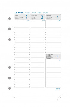 Recharge organiser Exacompta EXATIME 17 - 1 semaine sur 2 pages