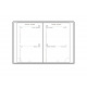 Navulling agenda Mignon - 7,3 x 12 cm - 2 dagen per pagina
