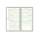 Recharge agenda Mignon - 7,8 x 15,4 cm - 1 semaine sur 2 pages