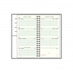 Recharge agenda Mignon - 7,8 x 15,4 cm - 1 semaine sur 2 pages Recharge agenda Mignon - 7,8 x 15,4 cm - 1 semaine sur 2 pages
