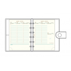 Recharge organiser Mignon AK13 - 9,1 x 12,6 cm - 1 semaine sur 2 pages