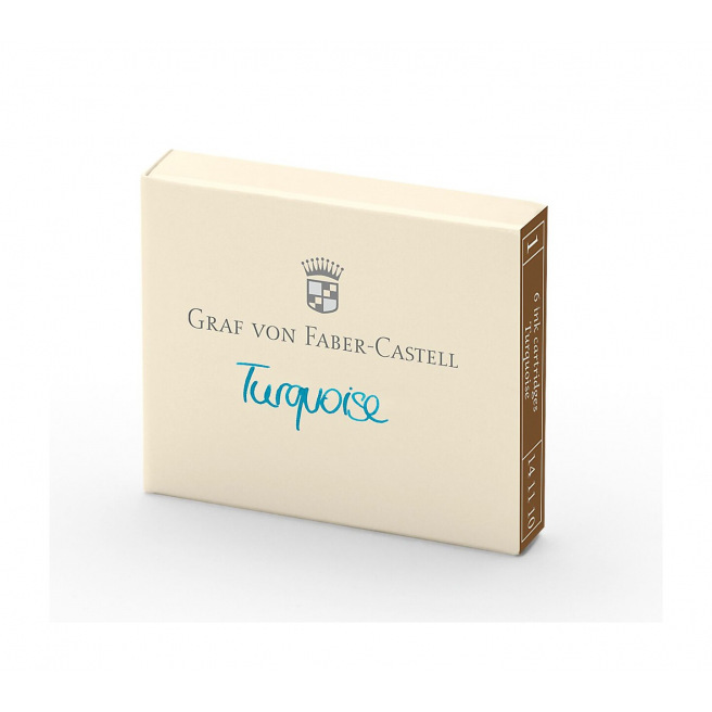 Cartouches d'encre Graf von Faber-Castell - étui de 6 Cartouches d'encre Graf von Faber-Castell - étui de 6