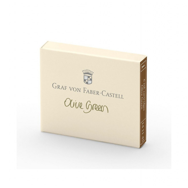 Cartouches d'encre Graf von Faber-Castell - étui de 6 Cartouches d'encre Graf von Faber-Castell - étui de 6
