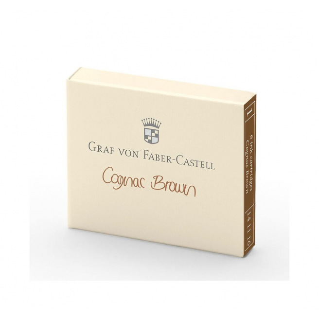Cartouches d'encre Graf von Faber-Castell - étui de 6 Cartouches d'encre Graf von Faber-Castell - étui de 6