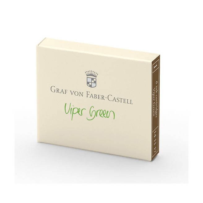 Cartouches d'encre Graf von Faber-Castell - étui de 6 Cartouches d'encre Graf von Faber-Castell - étui de 6
