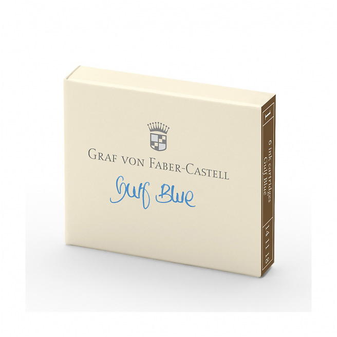 Cartouches d'encre Graf von Faber-Castell - étui de 6 Cartouches d'encre Graf von Faber-Castell - étui de 6