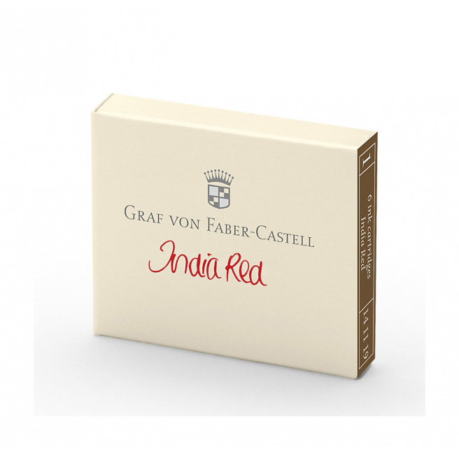 Cartouches d'encre Graf von Faber-Castell - étui de 6 Cartouches d'encre Graf von Faber-Castell - étui de 6