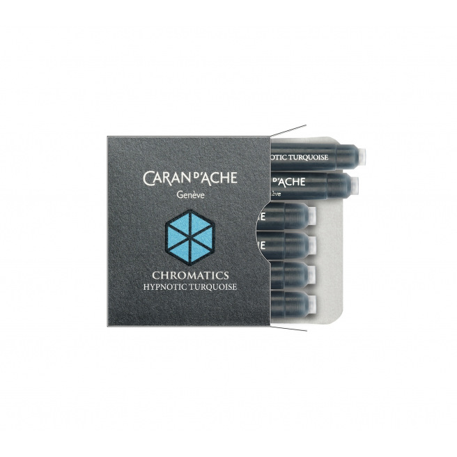 Cartouches d'encre Caran d'Ache CHROMATICS - étui de 6 Cartouches d'encre Caran d'Ache CHROMATICS - étui de 6