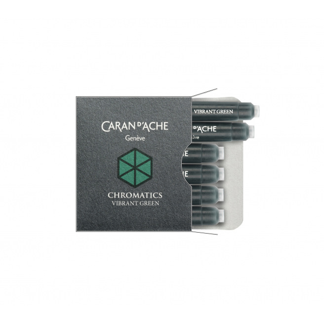 Cartouches d'encre Caran d'Ache CHROMATICS - étui de 6 Cartouches d'encre Caran d'Ache CHROMATICS - étui de 6