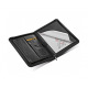 Filofax METROPOL spreker rits Folio met rekenmachine - imitatie zwart leer