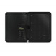 Filofax METROPOL spreker rits Folio met rekenmachine - imitatie zwart leer