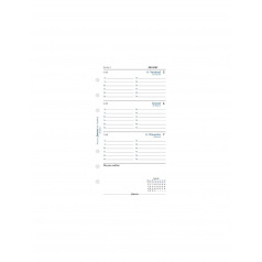 Recharge organiser Filofax - 1 semaine sur 2 pages