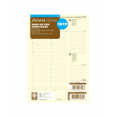 Recharge organiser Filofax - 1 semaine sur 2 pages