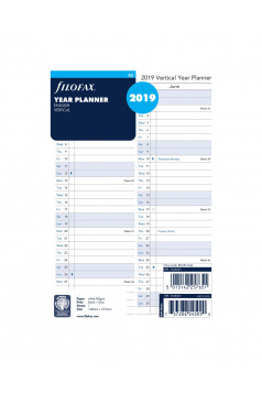 Filofax organizer navulling - 1 maand per pagina