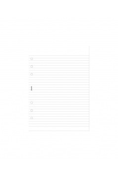 Recharge bloc-notes ligné pour organiser Filofax