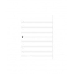 Recharge bloc-notes ligné pour organiser Filofax