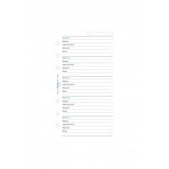 Navulling voor Filofax WACHTWOORDEN organisator