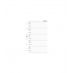 Recharge pour organiser Filofax CONTACTS
