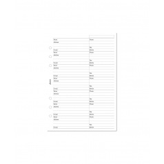 Herlaad voor het organiseren van Filofax CONTACTEN