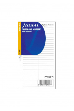 Herlaad voor Filofax TELEFOONNUMMERS organisator
