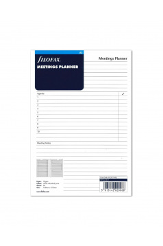 Navulling voor Filofax MEETINGS PLANNER - A5