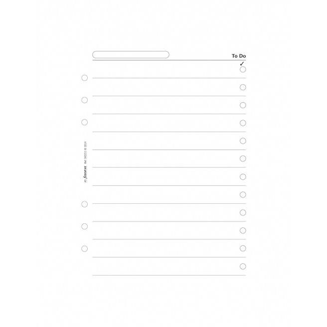 Oplaad voor het organiseren van Filofax TO DO Oplaad voor het organiseren van Filofax TO DO