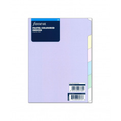 Intercalaires pour organiser Filofax - 6 onglets neutres - carton de couleur pastel Intercalaires pour organiser Filofax - 6 onglets neutres - carton de couleur pastel