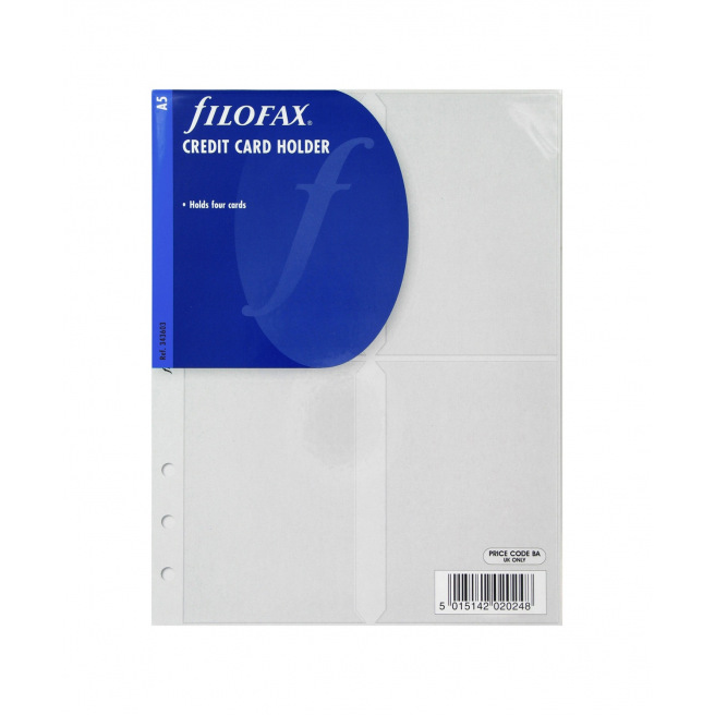 Hoesje voor het organiseren van Filofax CREDITCARDS Hoesje voor het organiseren van Filofax CREDITCARDS