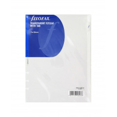 Transparante BESCHERMENDE A5-blad voor het organiseren van Filofax - set van 2 Transparante BESCHERMENDE A5-blad voor het organiseren van Filofax - set van 2