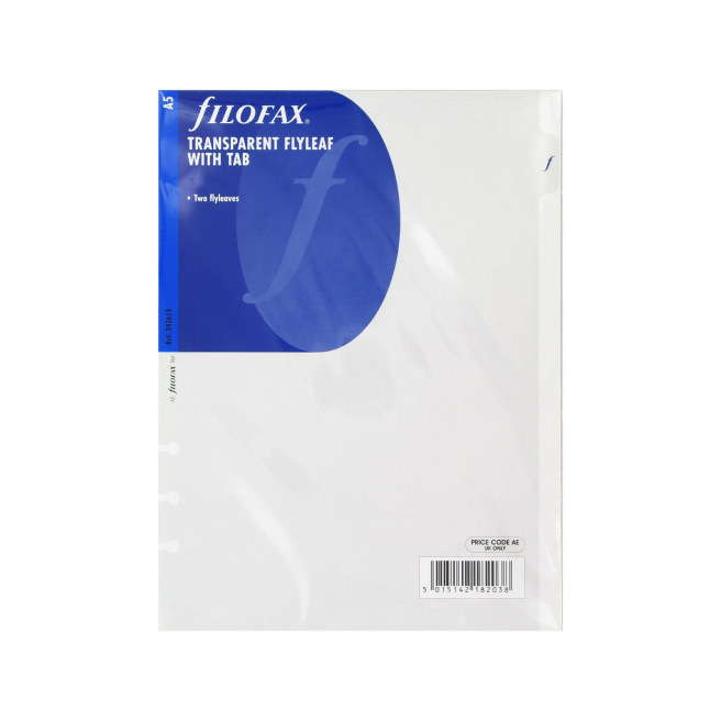 Transparante beschermfolie om Filofax te organiseren - set van 2