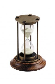 Sablier Authentic Models BRONZE 30 minutes avec support bois