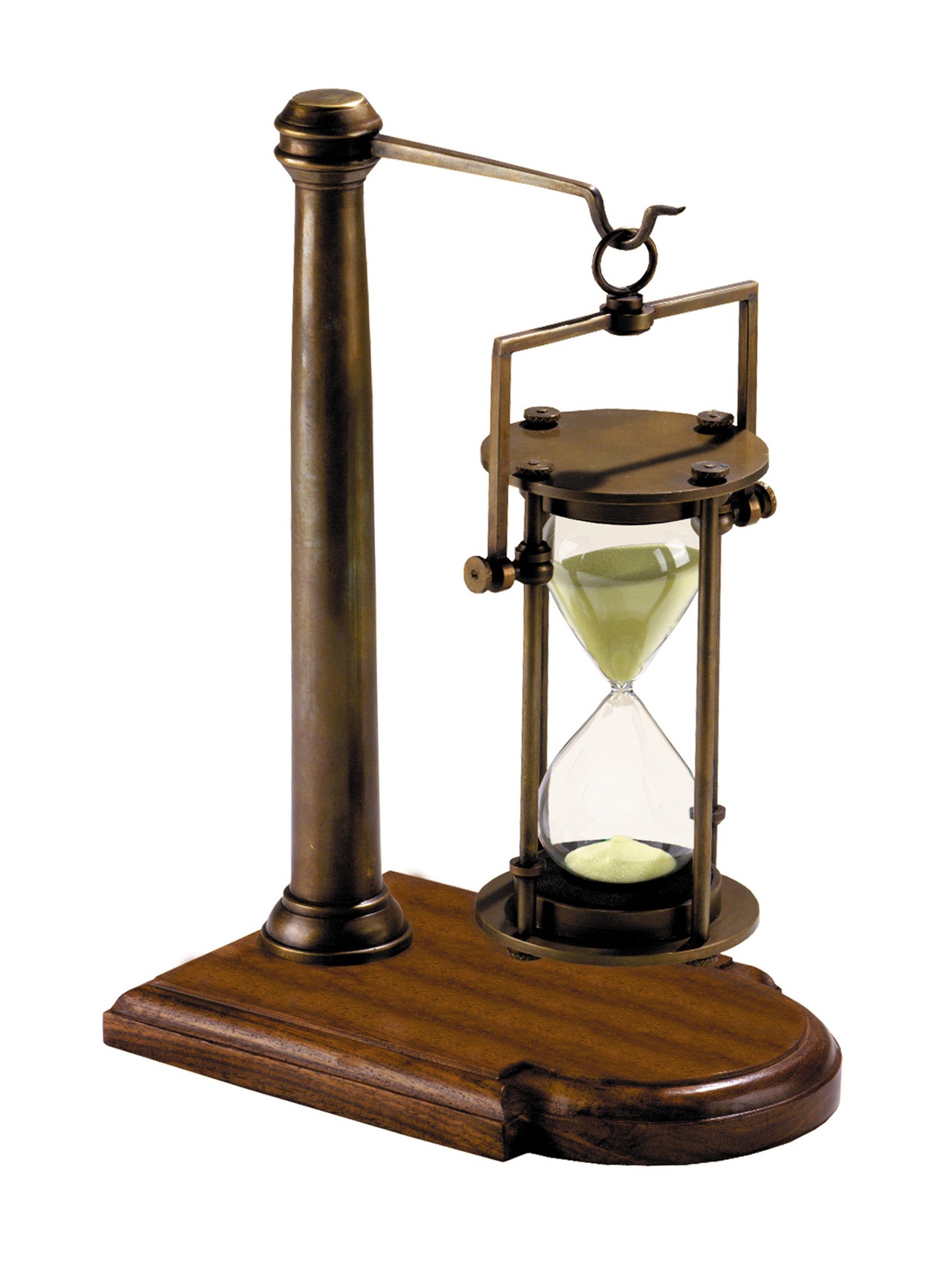 Sablier Authentic Models BRONZE 30 minutes avec support bois