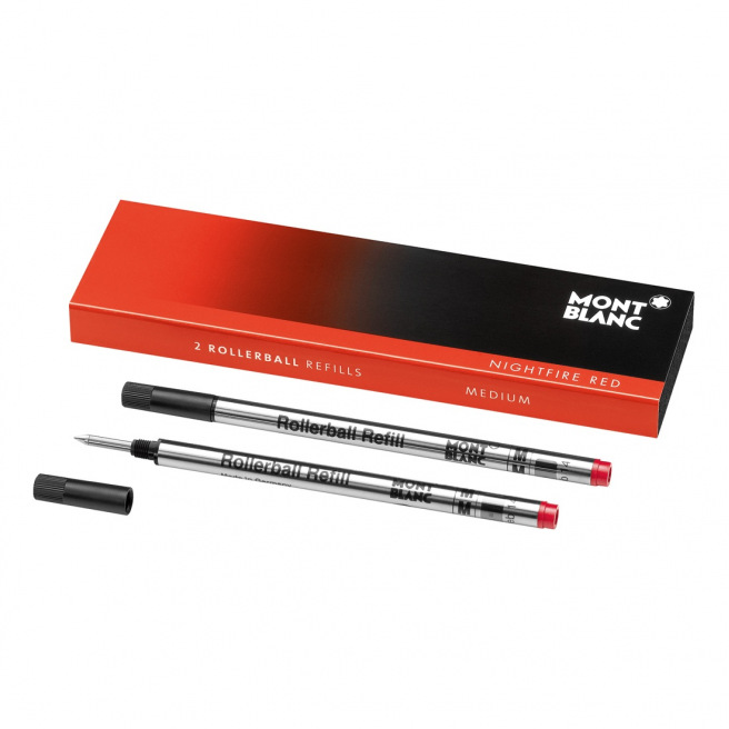 Hoesje met 2 navullingen voor Montblanc rollerpen Hoesje met 2 navullingen voor Montblanc rollerpen