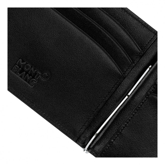 Portefeuille Montblanc en cuir MEISTERSTÜCK - 6 cartes et pince à billets Portefeuille Montblanc en cuir MEISTERSTÜCK - 6 cartes et pince à billets