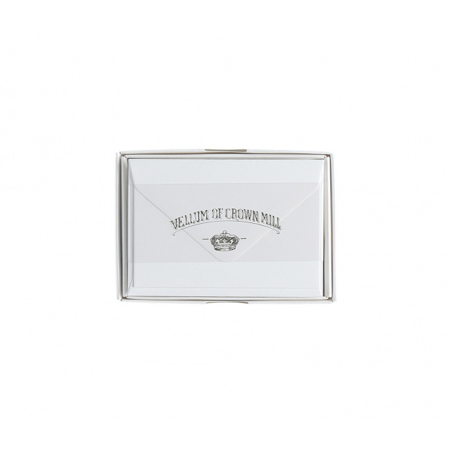 Cartes et enveloppes Crown Mill papier vélin