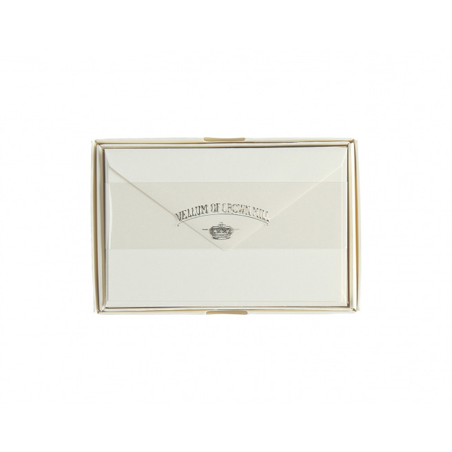 Cartes et enveloppes Crown Mill papier vélin