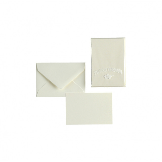 Cartes et enveloppes Crown Mill papier vélin
