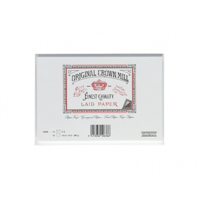 Crown Mill dubbelzijdige kaarten en enveloppen - cello van 15 Crown Mill dubbelzijdige kaarten en enveloppen - cello van 15