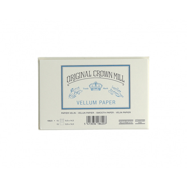 Crown Mill dubbelzijdige kaarten en enveloppen - cello van 15 Crown Mill dubbelzijdige kaarten en enveloppen - cello van 15