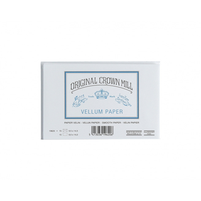 Crown Mill dubbelzijdige kaarten en enveloppen - cello van 15 Crown Mill dubbelzijdige kaarten en enveloppen - cello van 15