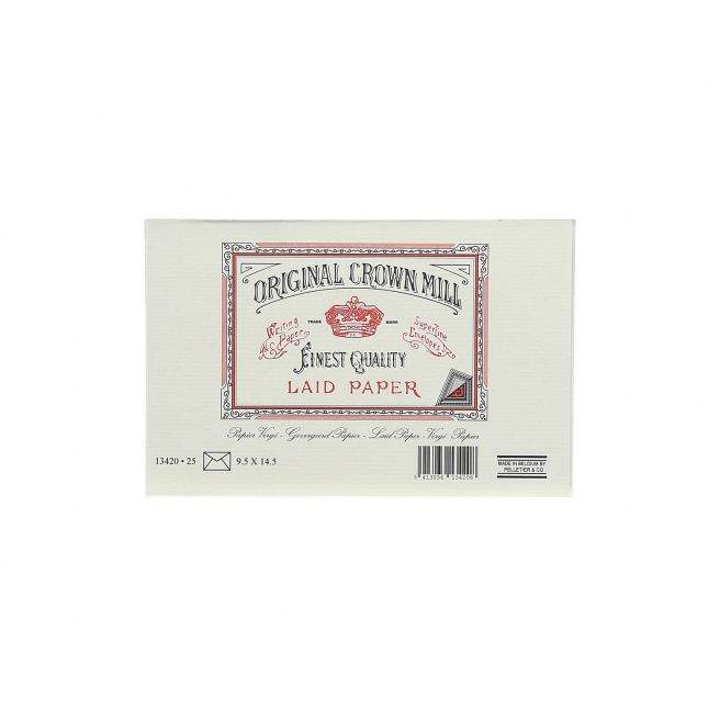 Enveloppes doublées Crown Mill - cello de 25 Enveloppes doublées Crown Mill - cello de 25