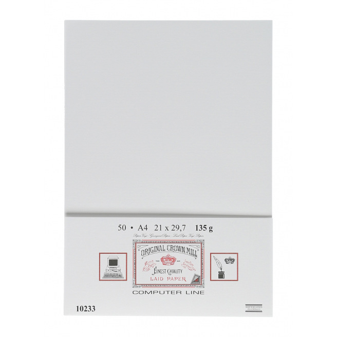 Papier vergé Crown Mill COMPUTER LINE - A4 Papier vergé Crown Mill COMPUTER LINE - A4