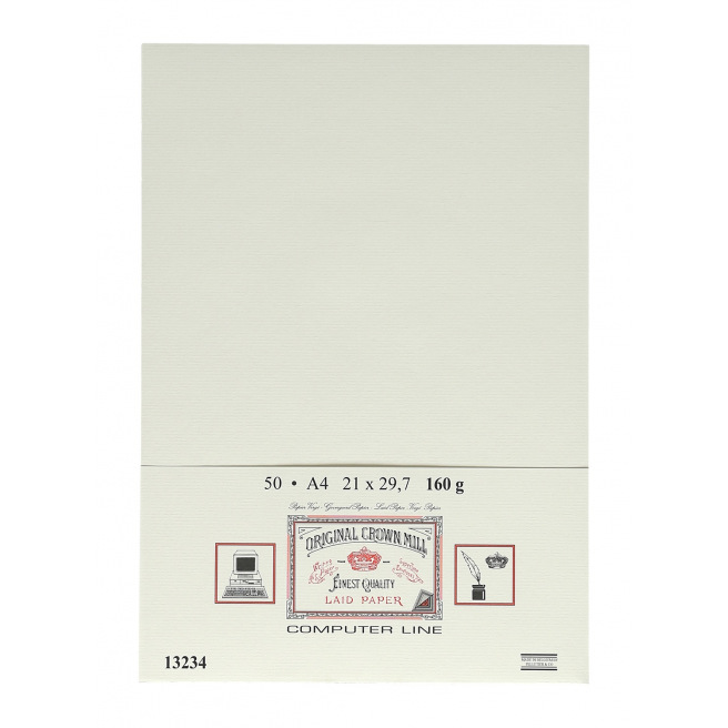 Papier vergé Crown Mill COMPUTER LINE - A4 Papier vergé Crown Mill COMPUTER LINE - A4