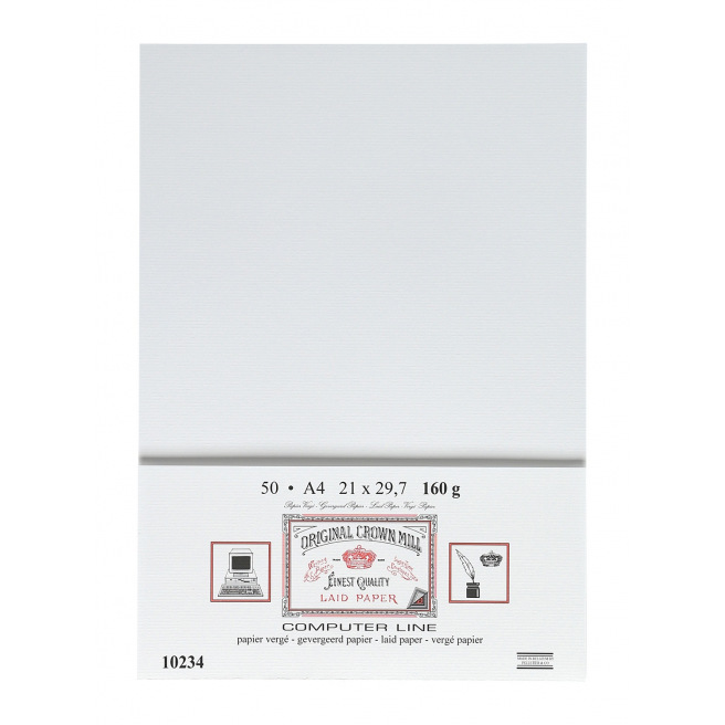 Papier vergé Crown Mill COMPUTER LINE - A4 Papier vergé Crown Mill COMPUTER LINE - A4