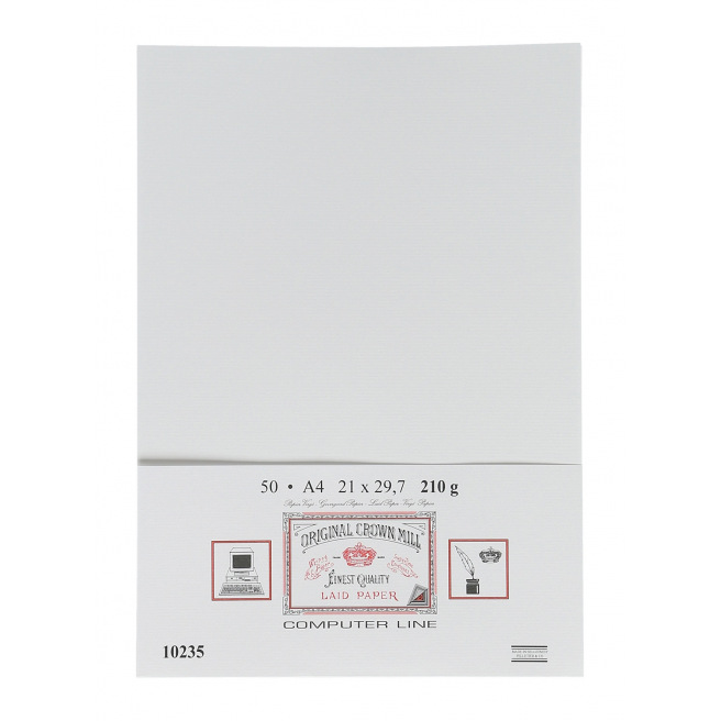 Papier vergé Crown Mill COMPUTER LINE - A4 Papier vergé Crown Mill COMPUTER LINE - A4