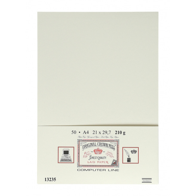 Papier vergé Crown Mill COMPUTER LINE - A4 Papier vergé Crown Mill COMPUTER LINE - A4