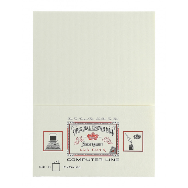 Dubbele kaarten Crown Mill COMPUTER LINE - 17 x 23 cm - cello van 25 Dubbele kaarten Crown Mill COMPUTER LINE - 17 x 23 cm - cello van 25